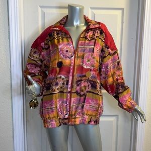 Support Your Law Enforcement! Oleg Cassini 🍩🍩Doughnut Silk Jacket (Donut) 🍩🍩